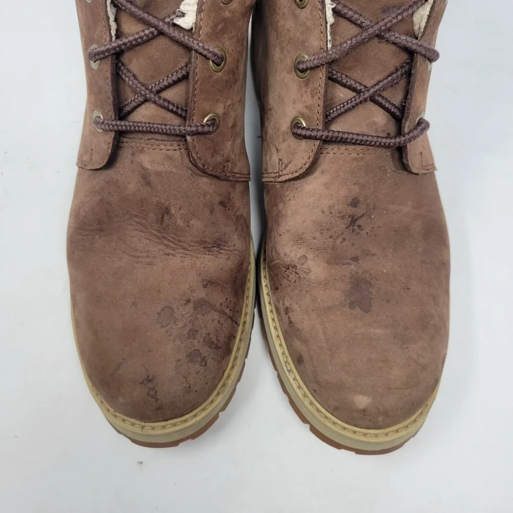 Timberland Men's Waterproof‎ Insulated Leather Chukka Boots Brown Size 10